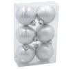 Ялинкова іграшка Chomik пластикові кульки 6 шт, 6 см, сріблясті (5900779893863_2)