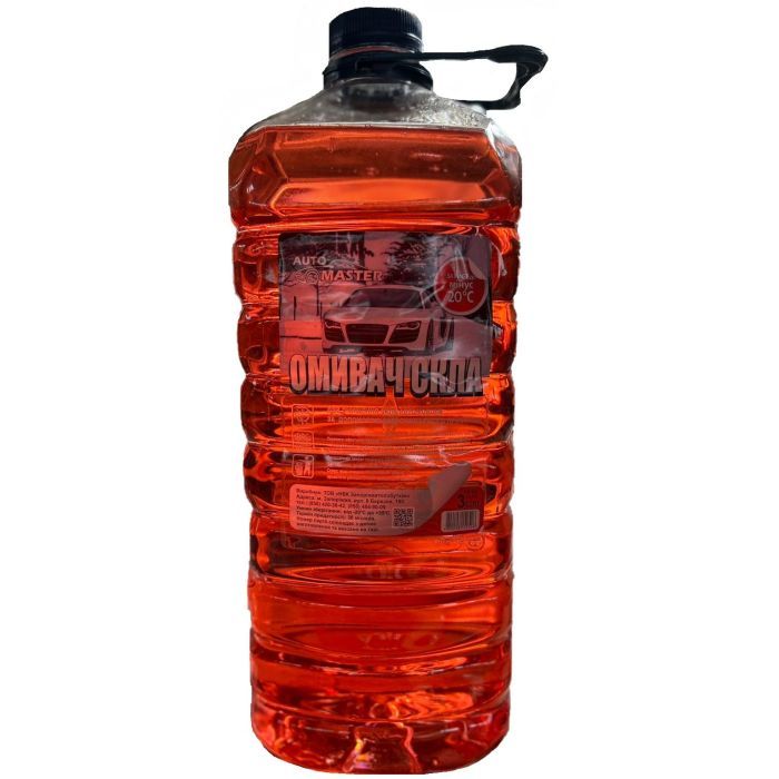 Омыватель автомобильный Auto Master ЧЕРВОНИЙ карамель -20 3л (AM193537)