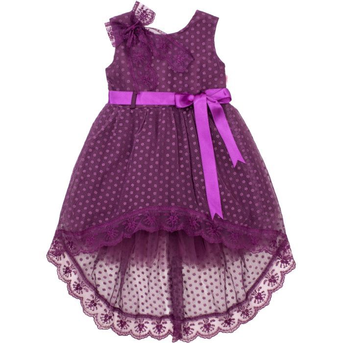 Платье детское Tivido праздничное с украшением (1865-86G-purple)