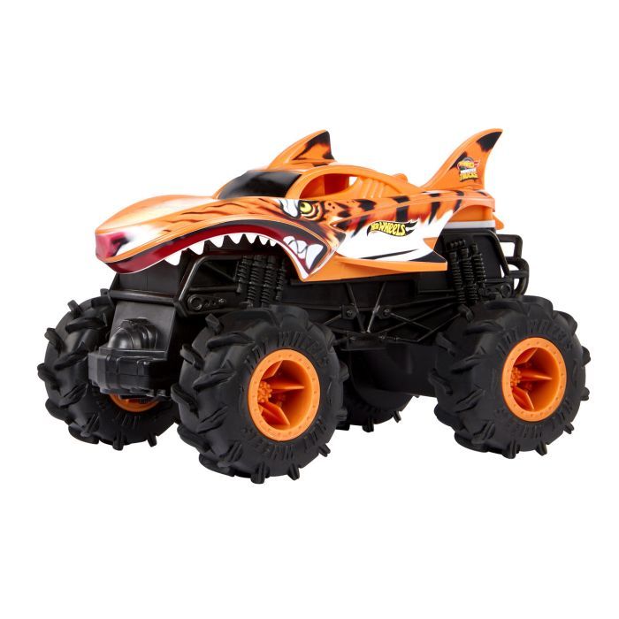 Радиоуправляемая игрушка Hot Wheels Автомодель Monster Trucks Тигроакула 1:24 (HNV03) изображение 2