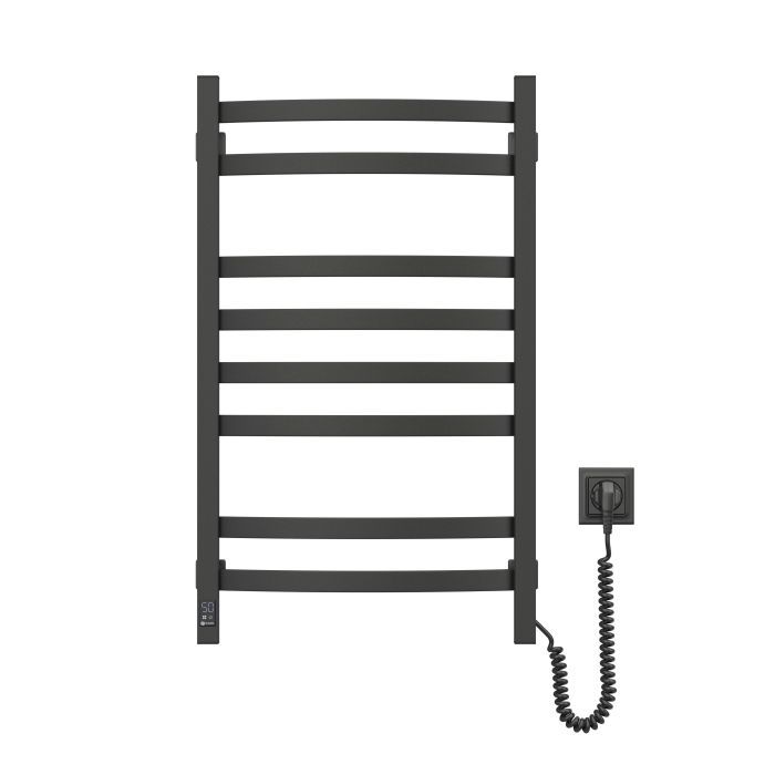 Полотенцесушитель Navin Avalon, 800х480, таймер-регулятор, сталь, чорний муар, праве підключення (12-203053-4880) изображение 4