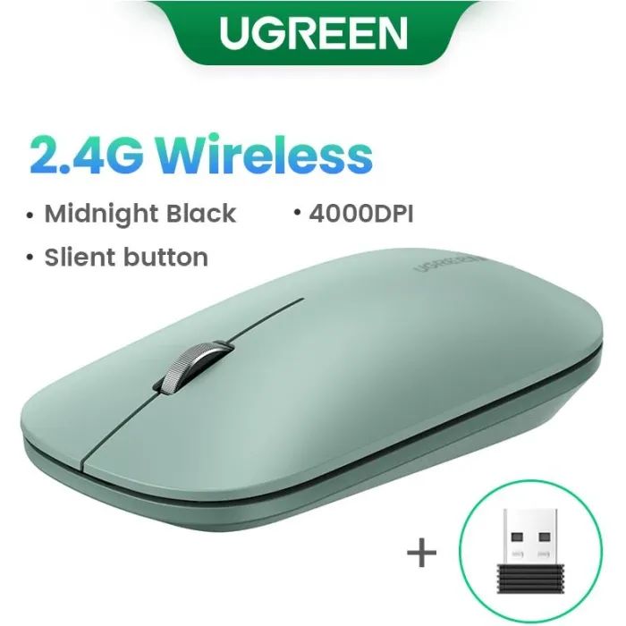 Мишка Ugreen MU001 Portable Wireless Black (90372) зображення 3