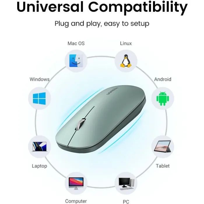 Мишка Ugreen MU001 Portable Wireless Black (90372) зображення 7