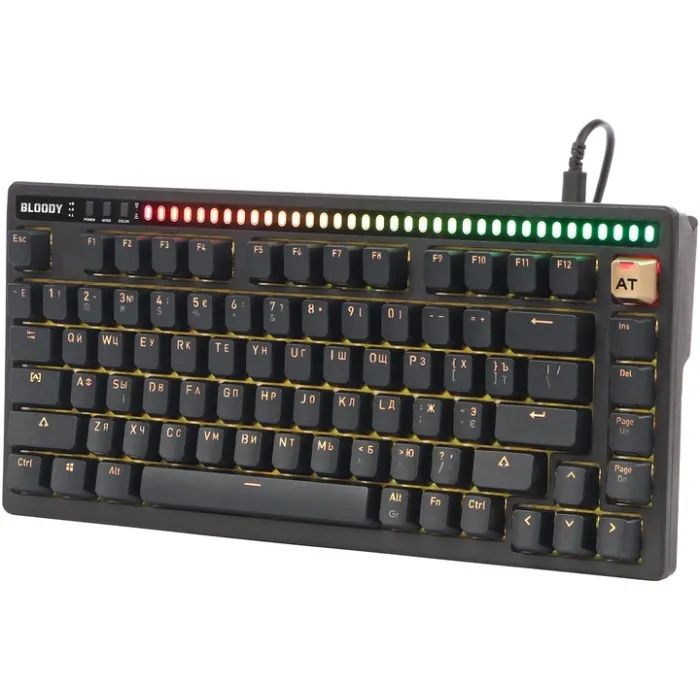 Клавіатура A4Tech Bloody AT75 USB RGB UA Black (4711421002769) зображення 2