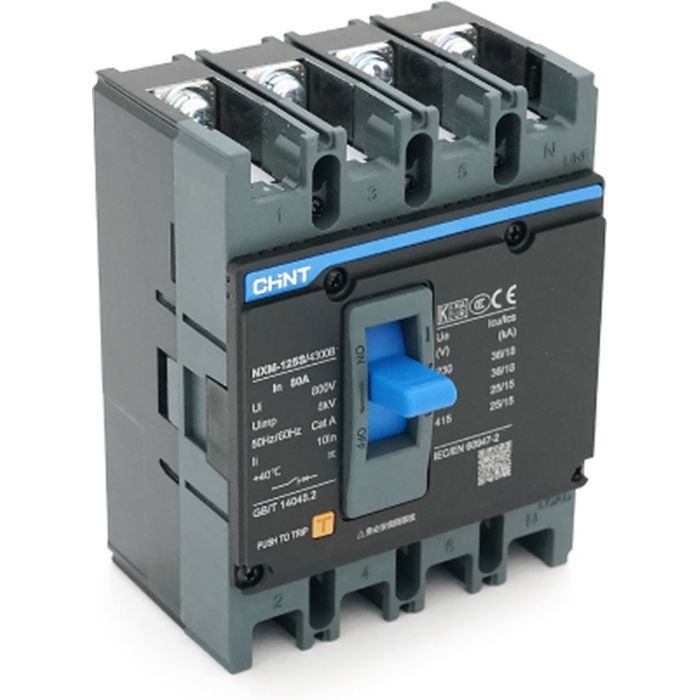Автоматический выключатель CHINT NXM-125S-4300B-80A