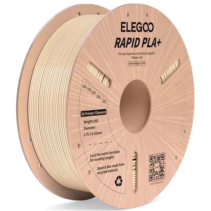 Пластик для 3D-принтера ELEGOO Rapid PLA Plus 1кг, 1.75мм, beige (50.203.0314)