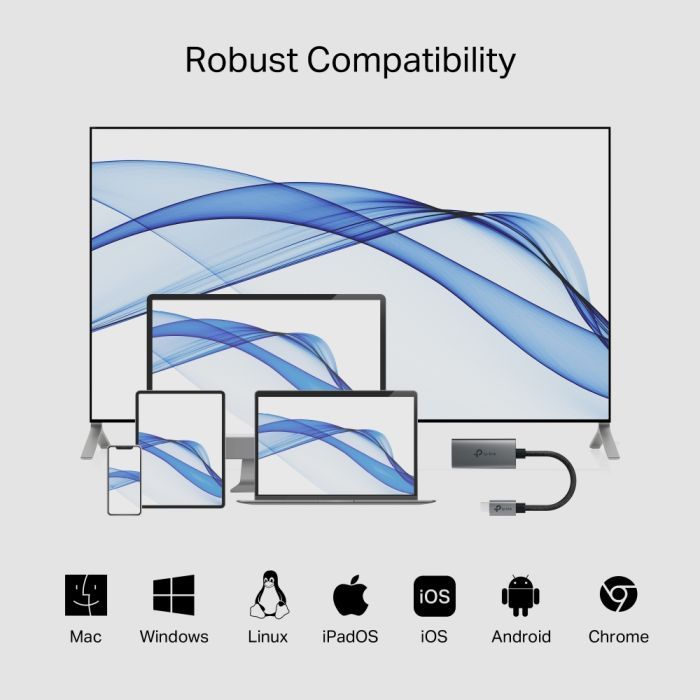 Переходник USB-C F to HDMI M black TP-Link (UA520C) изображение 7