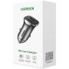 Зарядное устройство Ugreen 1xUSB-C + 1xUSB 30W car adapter CD130 black (40858) изображение 5