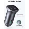 Зарядное устройство Ugreen 1xUSB-C + 1xUSB 30W car adapter CD130 black (40858) изображение 7