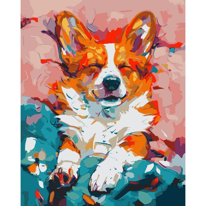 Картина по номерам Santi Улюблений коргі 40х50 см (955747)