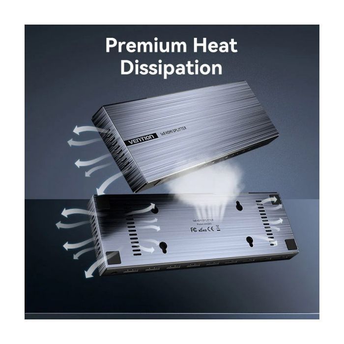 Спліттер Vention HDMI 1.4 UHD 4K 30Hz 3D, HDCP 1x8 ports (AKQB0-EU) зображення 6