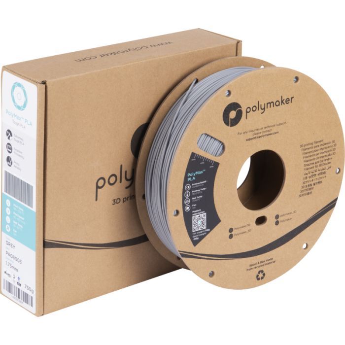 Пластик для 3D-принтера Polymaker TOUGH PLA 1,75mm 0,75kg WHITE (PA06002) зображення 2