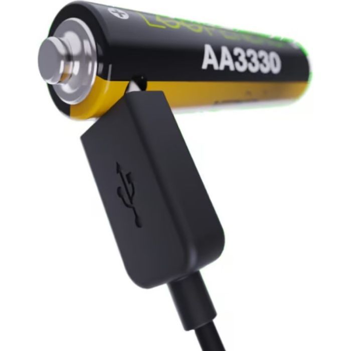 Акумулятор Verico AA USB Type-C 2220mAh/3330mWh-1.5V Li-ion 4шт./уп. (Loop Energy PRO) (1UDBT-A6WEAC-NN) зображення 4