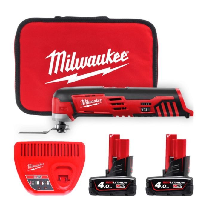 Реноватор Milwaukee C12 MT-402B Li-Ion, 2x4Ah, сумка (4933441705) изображение 2
