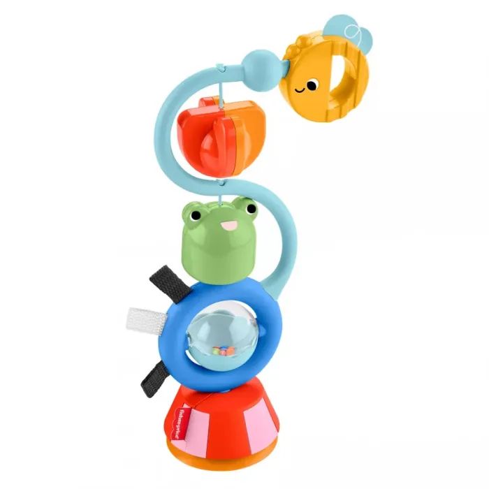 Развивающая игрушка Fisher-Price на присоске Лягушка и пчелка (JHB46)