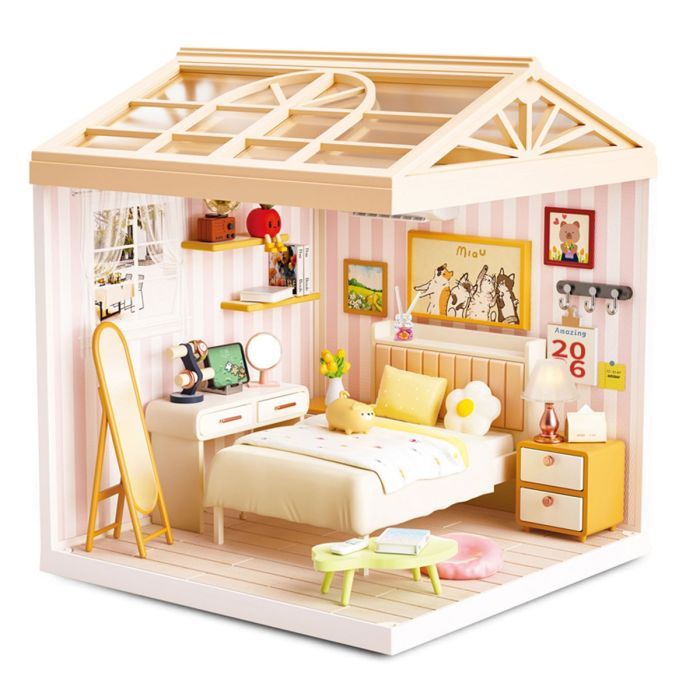 Конструктор Mini House румбокс серии Интерьер – Спальня (свет) (8004) изображение 2