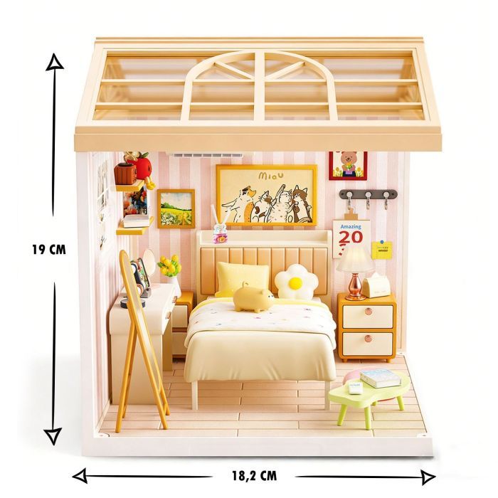 Конструктор Mini House румбокс серии Интерьер – Спальня (свет) (8004) изображение 3