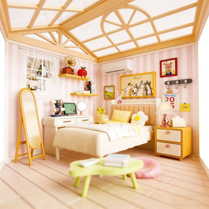 Конструктор Mini House румбокс серии Интерьер – Спальня (свет) (8004) изображение 5