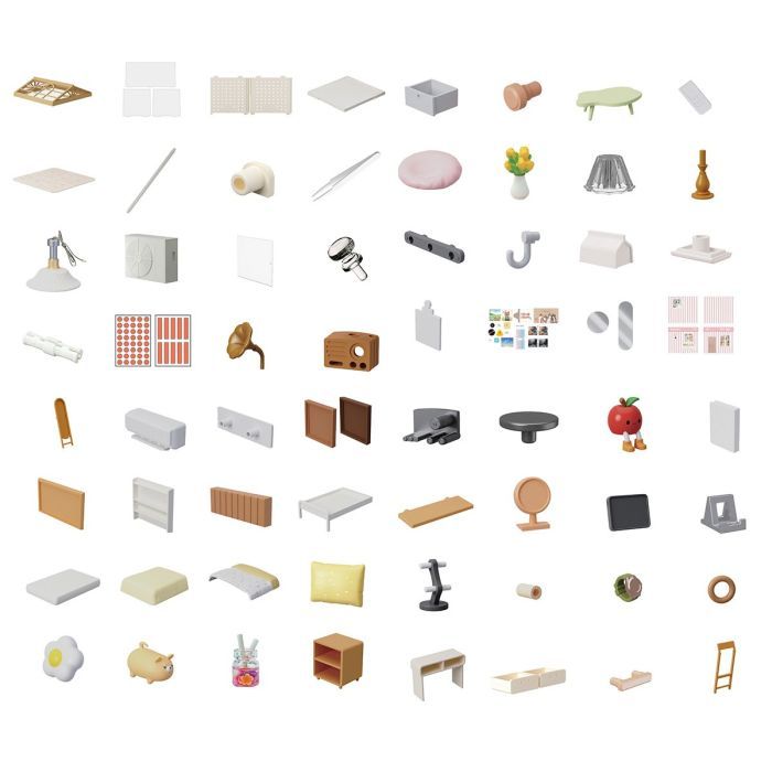 Конструктор Mini House румбокс серии Интерьер – Спальня (свет) (8004) изображение 7