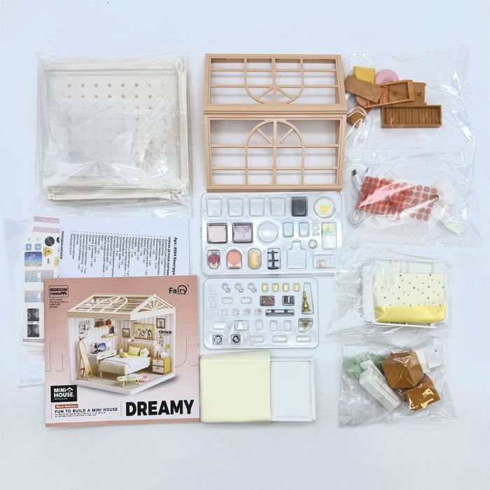 Конструктор Mini House румбокс серии Интерьер – Спальня (свет) (8004) изображение 8