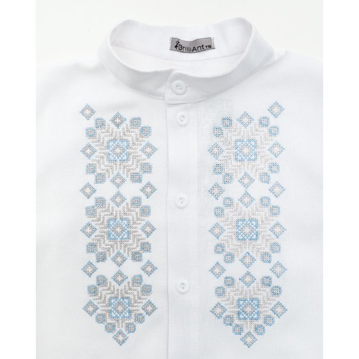 Рубашка детская Brilliant с вишивкой Обериг (24113-128B-white) изображение 2