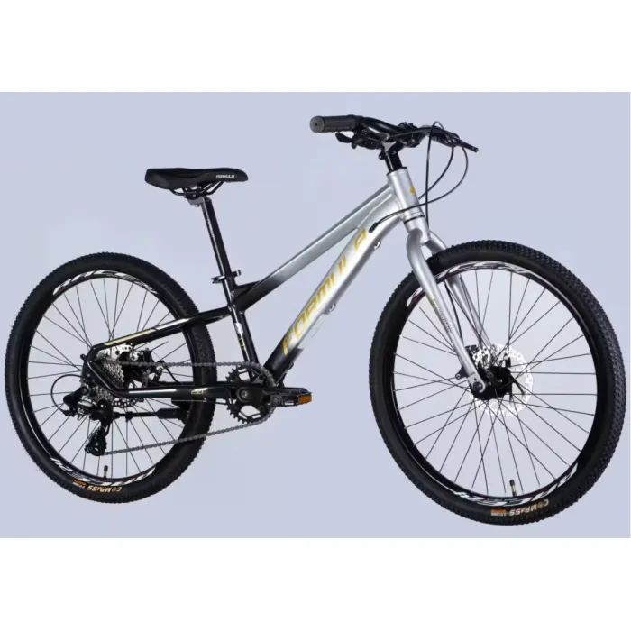 Велосипед Formula 24" F-1 DD рама-11" AL 2026 сріблясто-чорний (OPS-FR-24-452) зображення 2