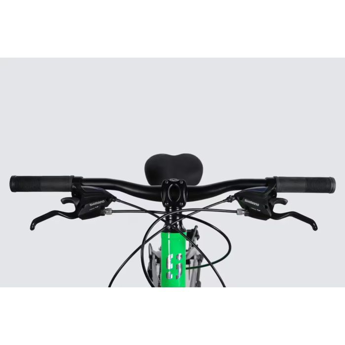 Велосипед Space 24" IZIDA DD FR рама-11" AL 2026 зелено-сріблястий (OPS-SP-24-083) зображення 6