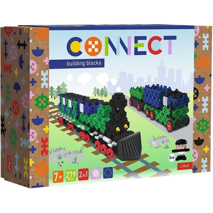 Конструктор Trefl Connect 2 в 1, 279 деталей (5900511619768)