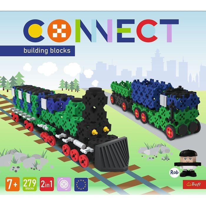 Конструктор Trefl Connect 2 в 1, 279 деталей (5900511619768) зображення 5