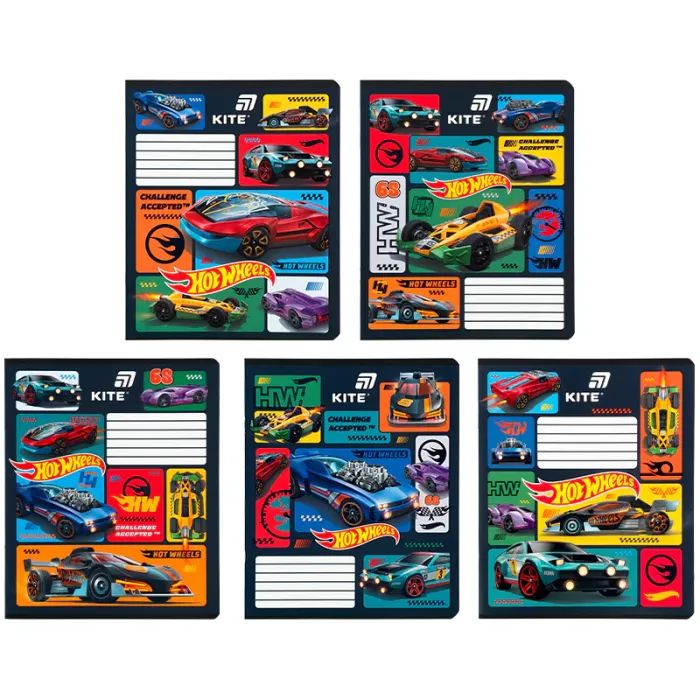 Зошит Kite Hot Wheels, 12 аркушів, лінія (HW26-234)