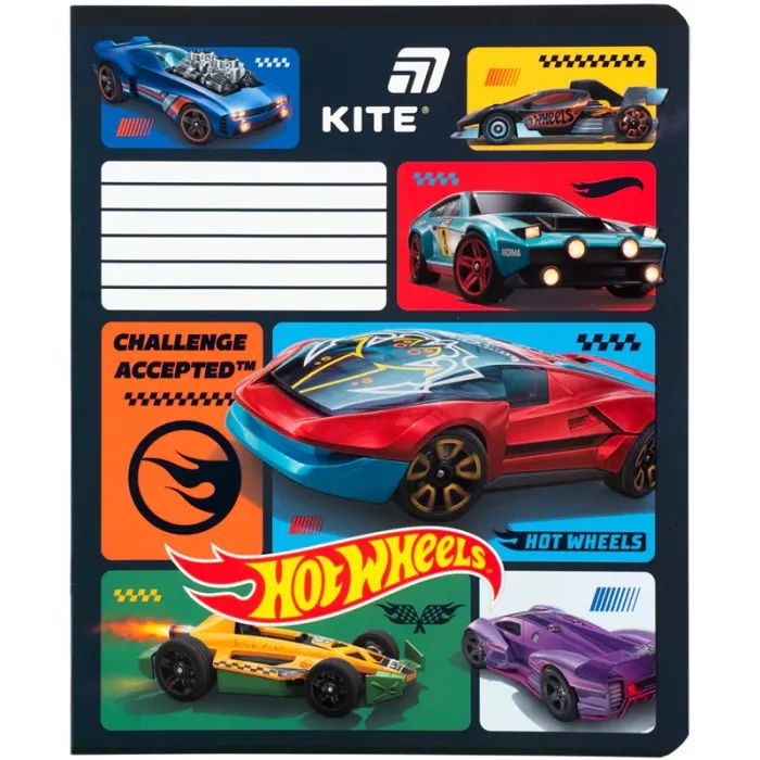 Зошит Kite Hot Wheels, 12 аркушів, лінія (HW26-234) зображення 4