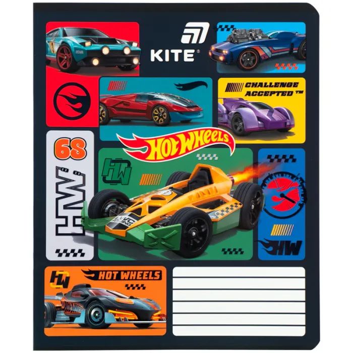 Зошит Kite Hot Wheels, 12 аркушів, лінія (HW26-234) зображення 5