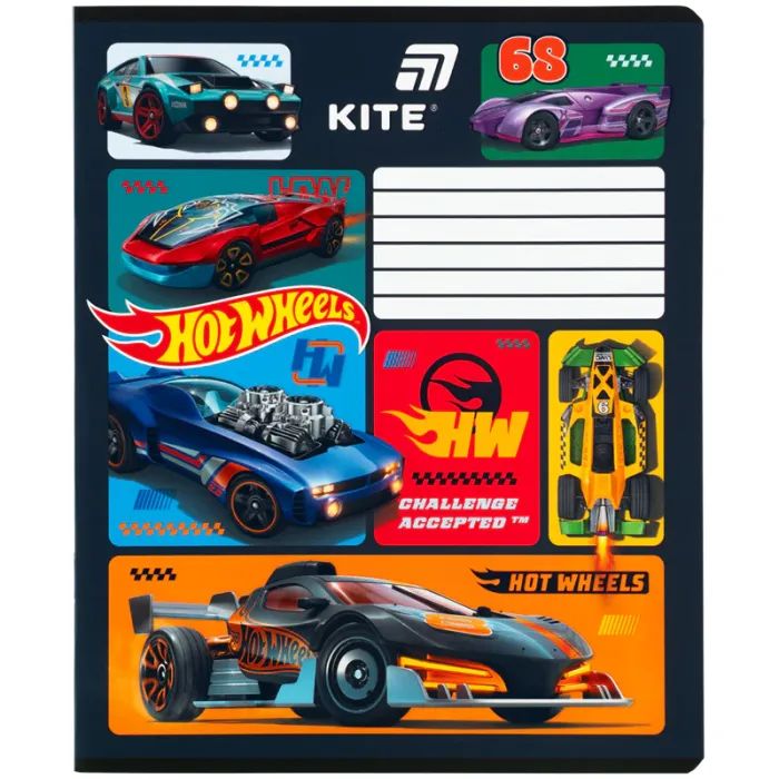 Зошит Kite Hot Wheels, 12 аркушів, лінія (HW26-234) зображення 6