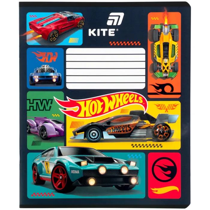 Зошит Kite Hot Wheels, 12 аркушів, лінія (HW26-234) зображення 8