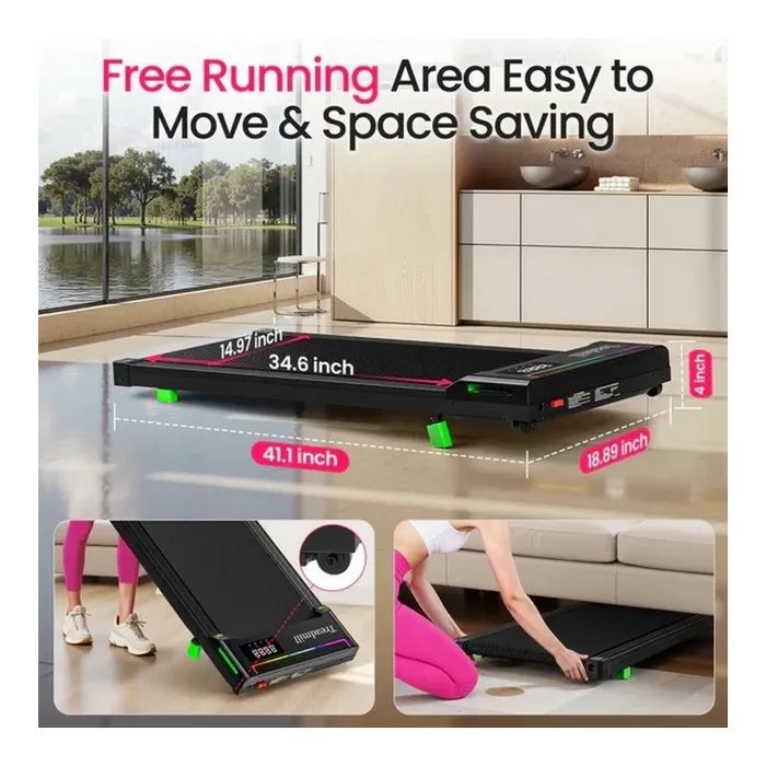 Беговая дорожка Akluer Walking Pad H03 з поручнем (P03B_Kit) изображение 11