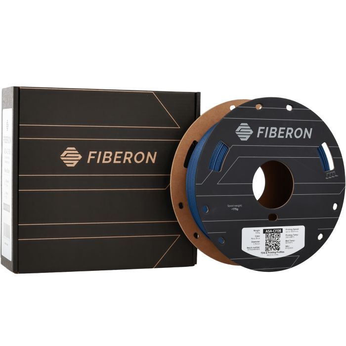 Пластик для 3D-принтера Polymaker ASA-CF08 Fiberon 1,75mm 0,5kg Navy Blue (FF02003) зображення 4
