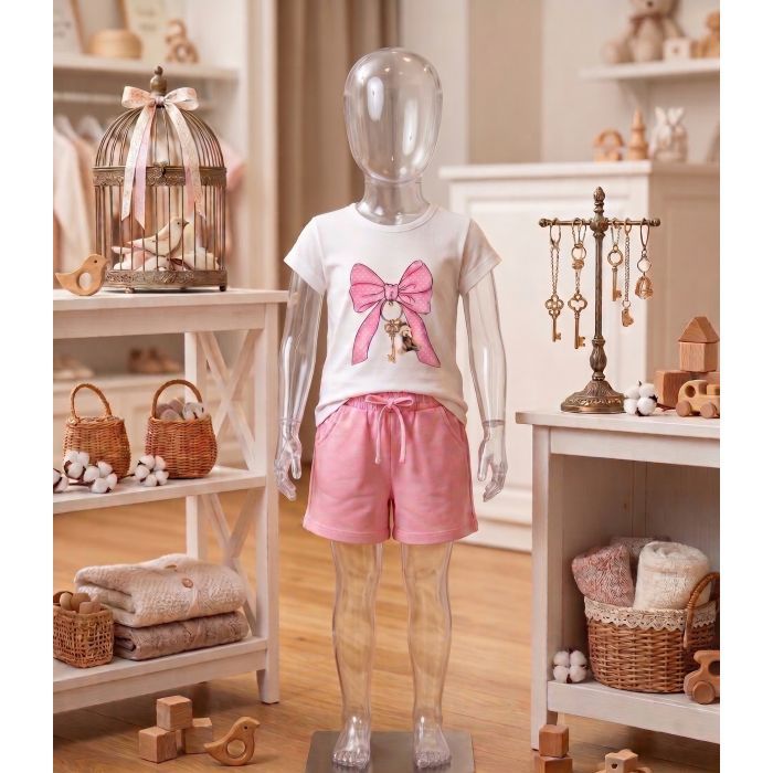 Набір дитячого одягу Breeze з бантиком (20998-116G-pink) зображення 9