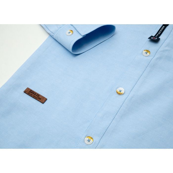 Рубашка детская Breeze с длинным рукавом (G-456-98B-blue) изображение 4