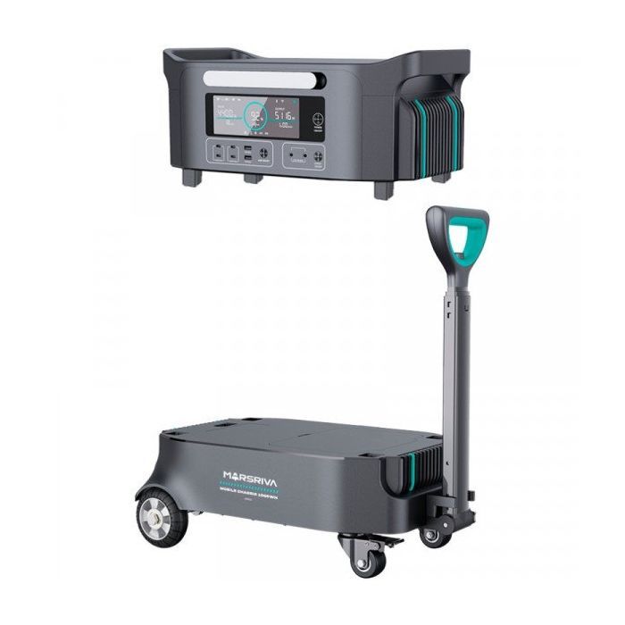 Додаткова батарея для зарядної станції Marsriva HES 2200W 1037Wh LiFePO4 (H1060_MARSRIVA) зображення 2