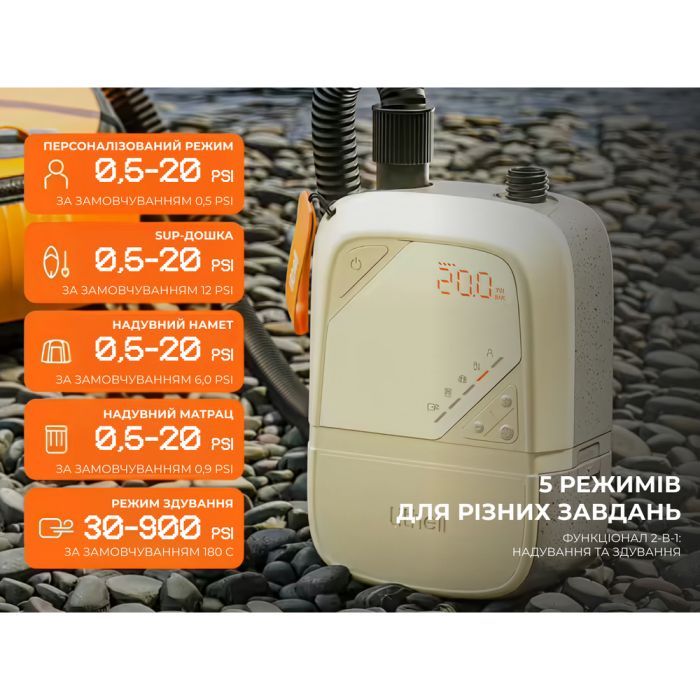 Насос для надувной мебели Litheli OP20 +Power Bank 12500 mAh (U20HW11-0U110) изображение 3