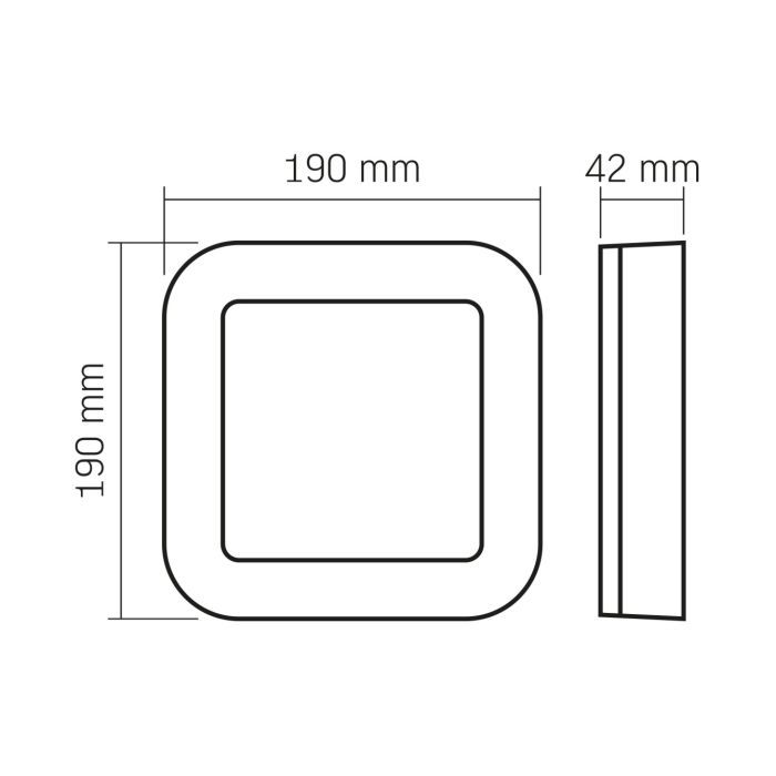 Светильник Videx LED світильник ART IP65 квадратний VIDEX VLE-BHFS-155B 15W 5000K Black (VLE-BHFS-155B) изображение 6