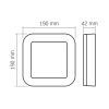 Светильник Videx LED світильник ART IP65 квадратний VIDEX VLE-BHFS-155B 15W 5000K Black (VLE-BHFS-155B) изображение 6