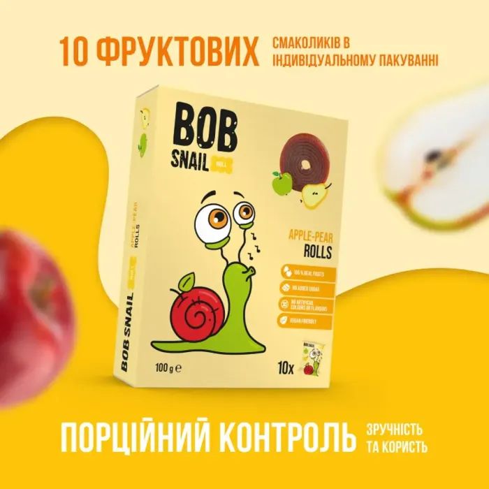 Конфета Bob Snail Яблочно-грушевая 100 г (1740871) изображение 2
