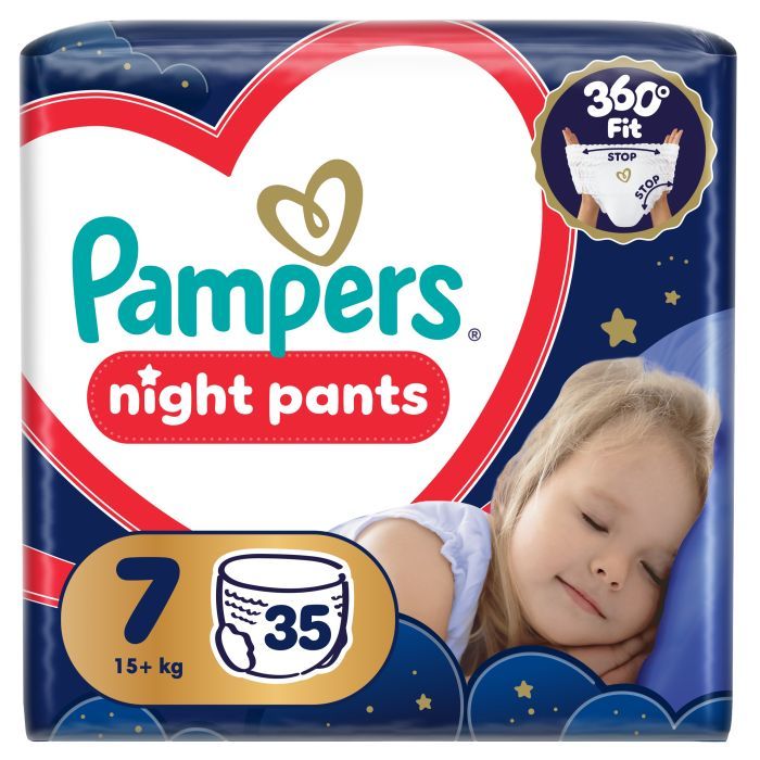 Підгузки Pampers Night Pants Розмір 7 (15+ кг) 70 шт (8006530320504)