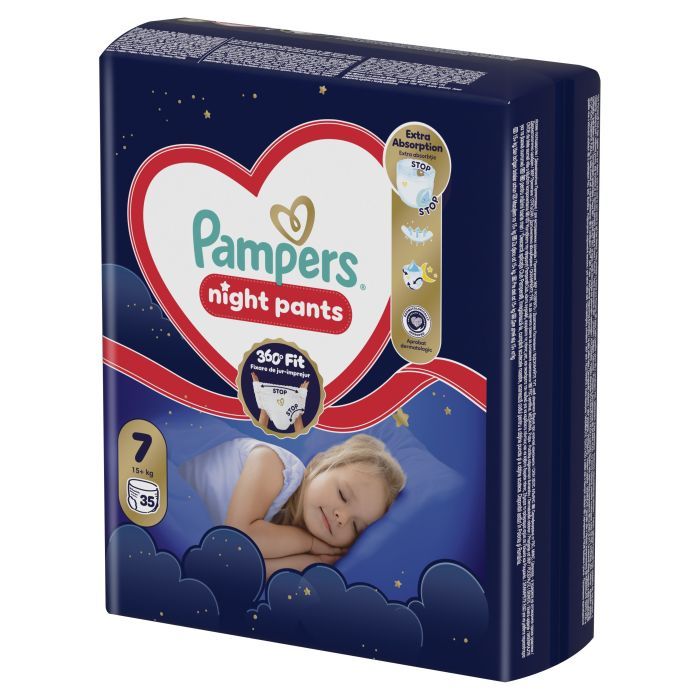 Підгузки Pampers Night Pants Розмір 7 (15+ кг) 70 шт (8006530320504) зображення 2
