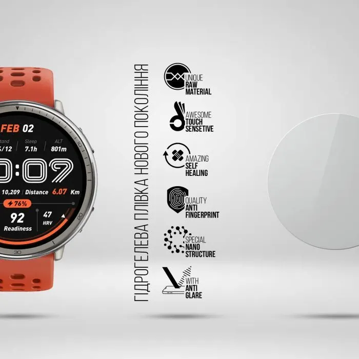 Плівка захисна Armorstandart Matte hydrogel Amazfit Active 2 6 pcs (ARM91945) зображення 2