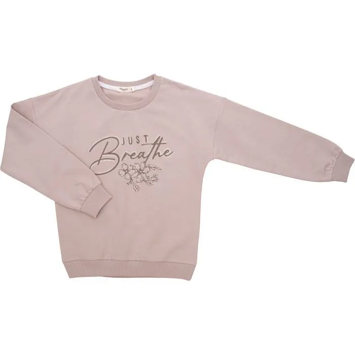 Кофта детская Breeze с цветком (22228-134G-beige)