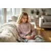 Кофта детская Breeze с цветком (22228-134G-beige) изображение 6