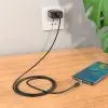 Дата кабель USB 2.0 AM to USB-C 1.0m 3A magnetic X52 black HOCO (6931474735546) изображение 7