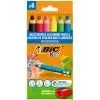 Карандаши цветные Bic Multisurface, 6 шт + стругачка (bc515220)